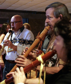 Group Trio at a flute workshop